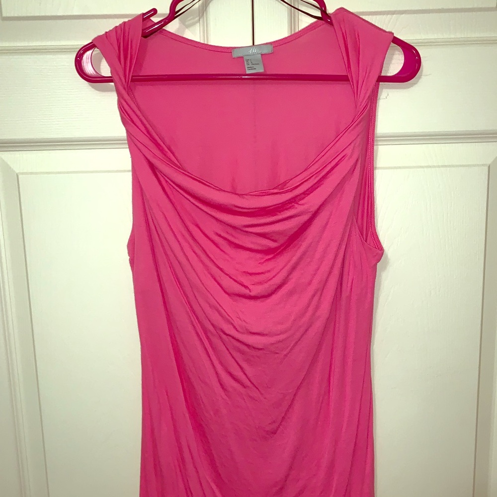 H&M size L pink scoop neck tank